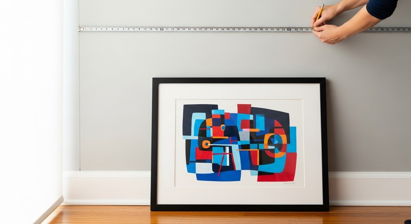 How To Hang Pictures At The Perfect Height Every Single Time