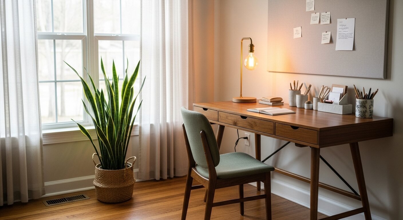 28 Productive Home Office Decor Hacks That Boost Focus