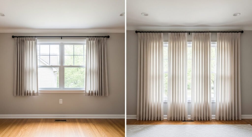 How To Hang Curtain Rods At The Right Height For Maximum Impact