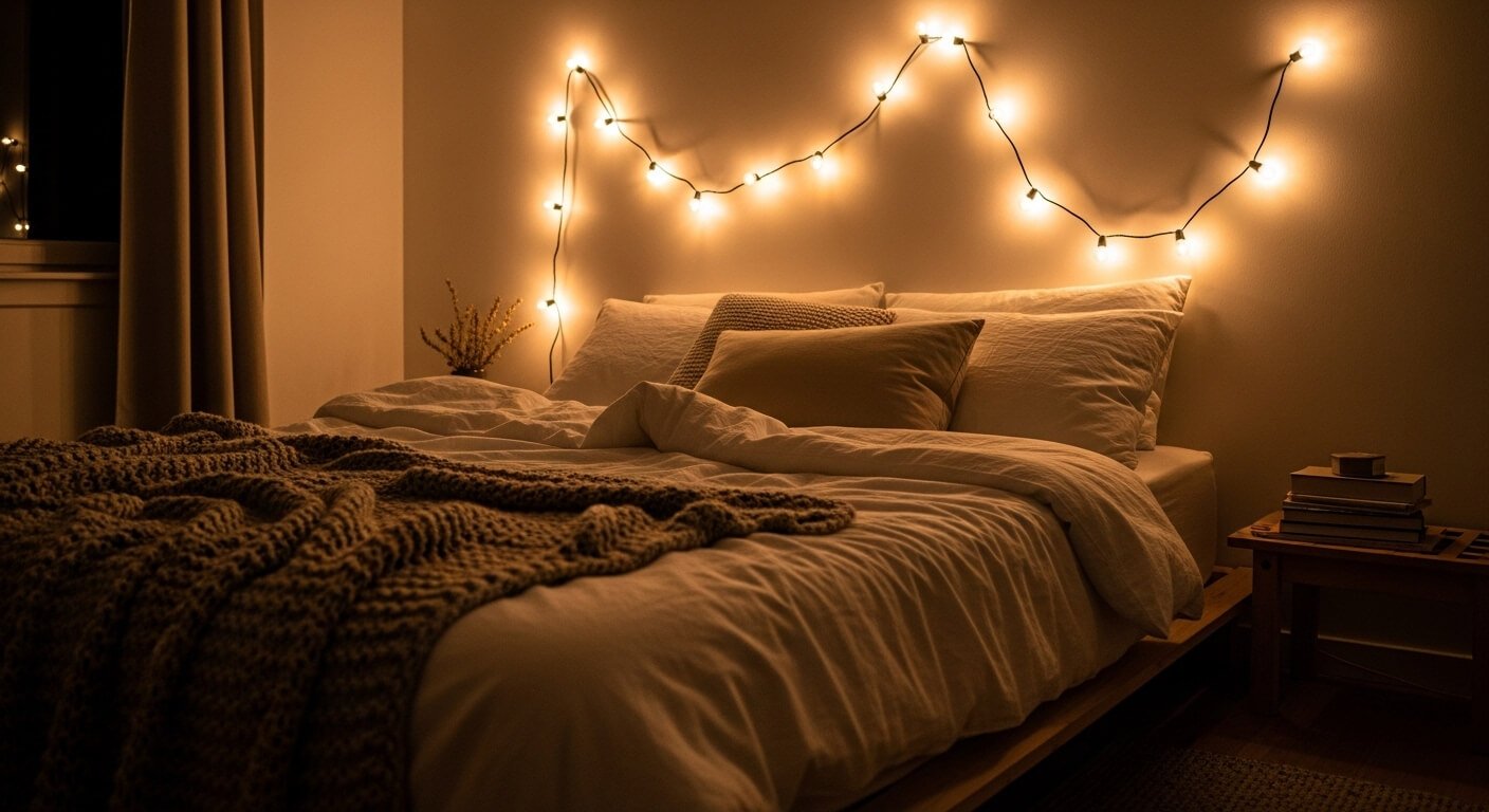 How To Hang String Lights To Create Magical Ambiance In Any Space