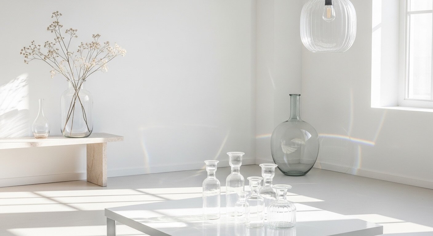 26 Transparent Glass Decor Objects That Create Lightness