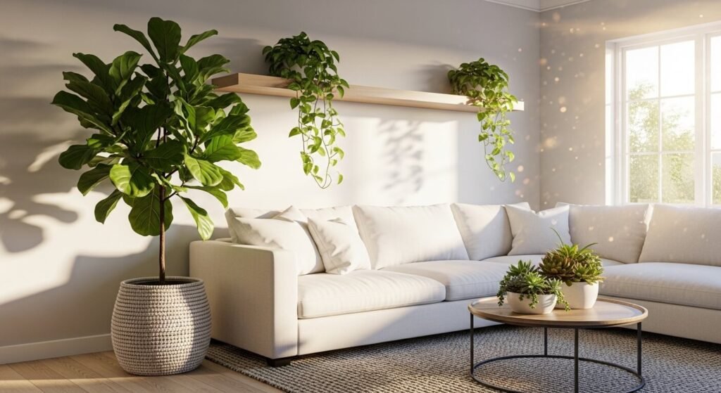 How To Decorate With Greenery Using Real And Faux Plants Beautifully