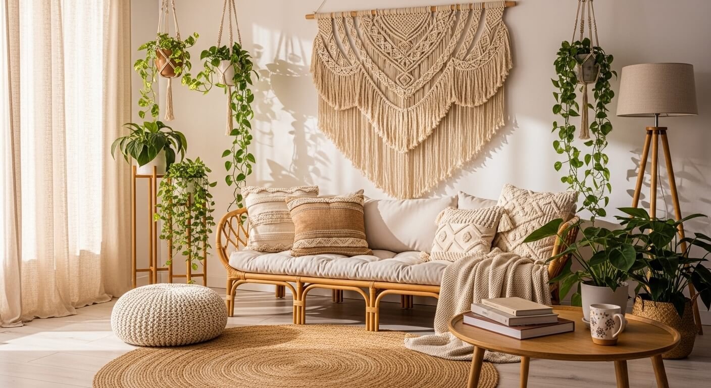 How To Decorate With Macrame For Bohemian Texture That’s On Trend