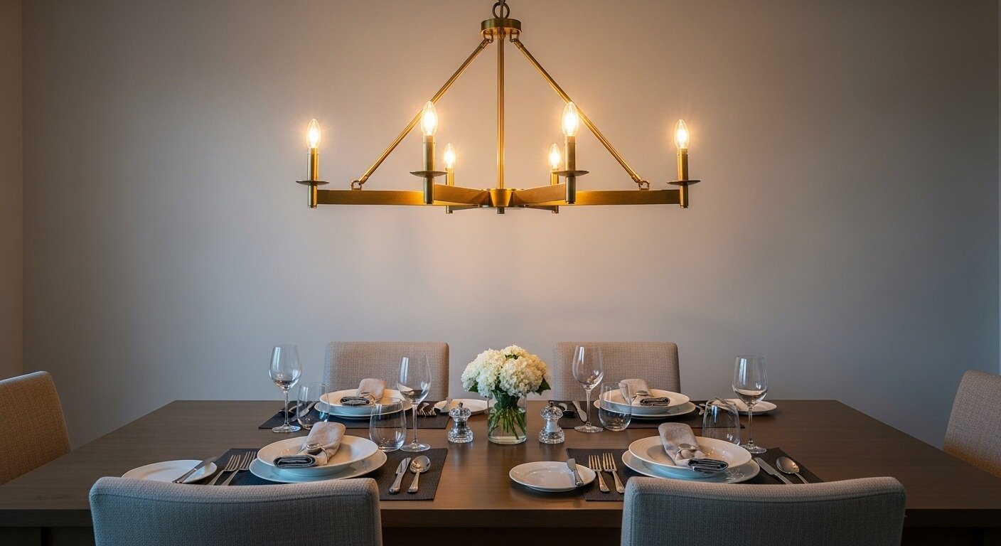 How To Hang A Chandelier At The Perfect Height Over Your Table