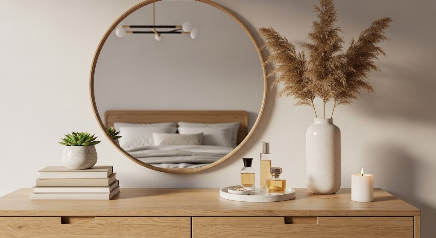 How To Style A Dresser Top With Layers That Look Intentionally Designed